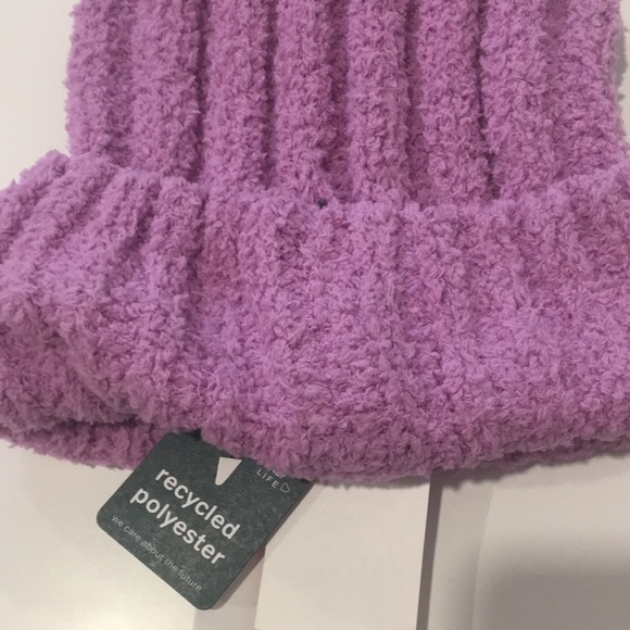 ONLY Women’s “Cindy Life” Lilac Heavy Knit Beenie Hat Tuque Size OS - Picture 7 of 8